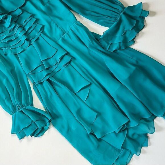 MIKAEL AGHAL Scoop Neck Midi Length Dress 0 - Picture 5 of 12